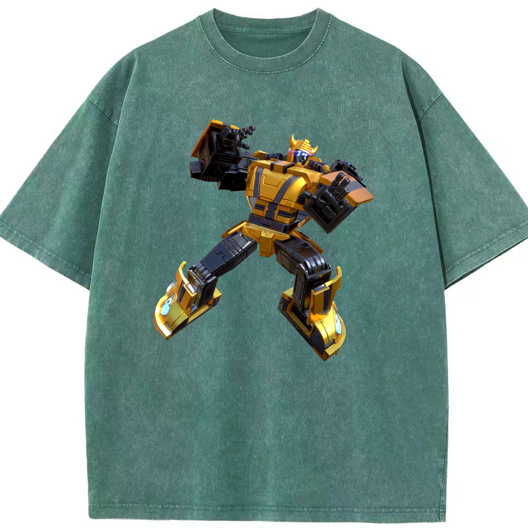 （画像用）  綿100% ヴィンテージ風 半袖Tシャツ（フロントプリント）